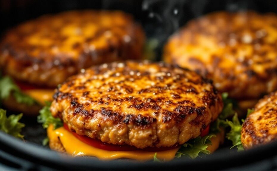 air fryer alligator burger recipe