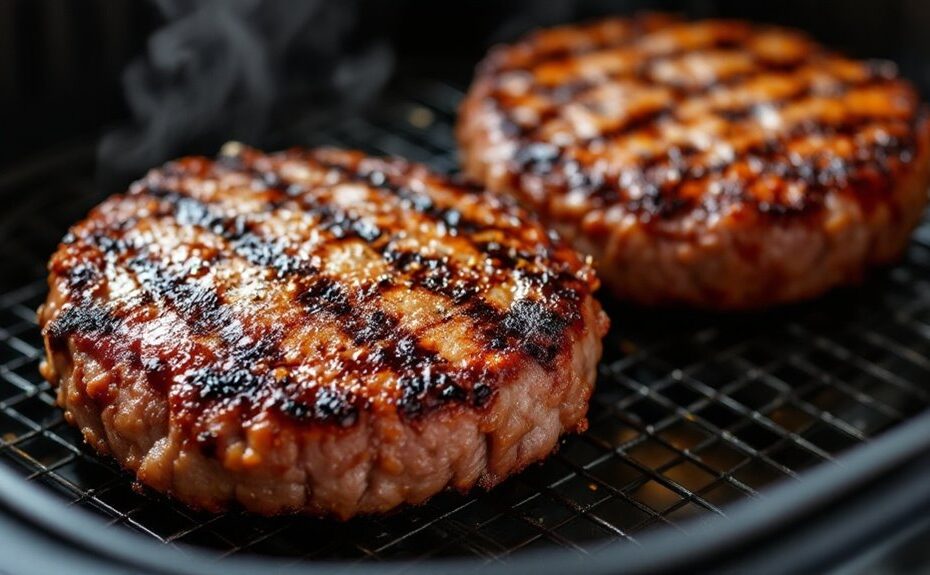 air fryer bison burgers