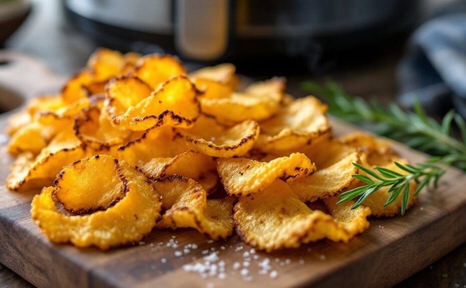 air fryer jackfruit chips