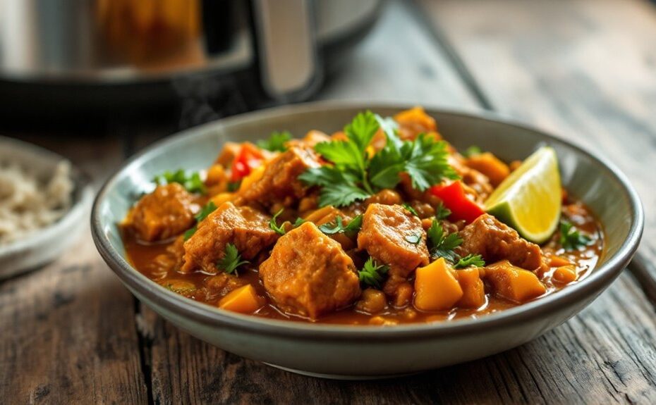 air fryer ostrich curry