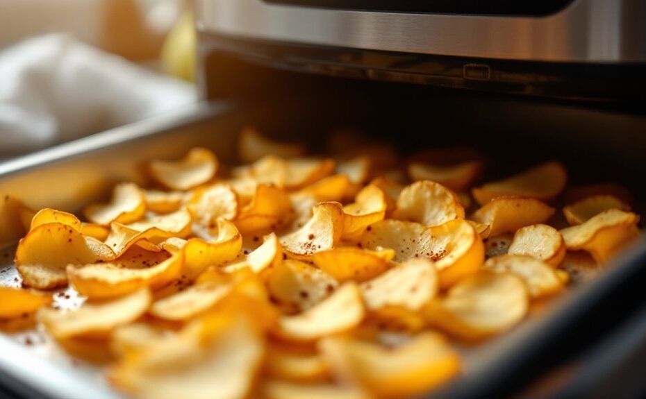 air fryer pear chips recipe