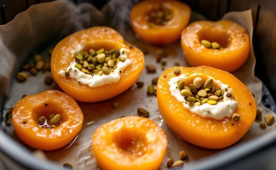 air fryer stuffed apricots recipe