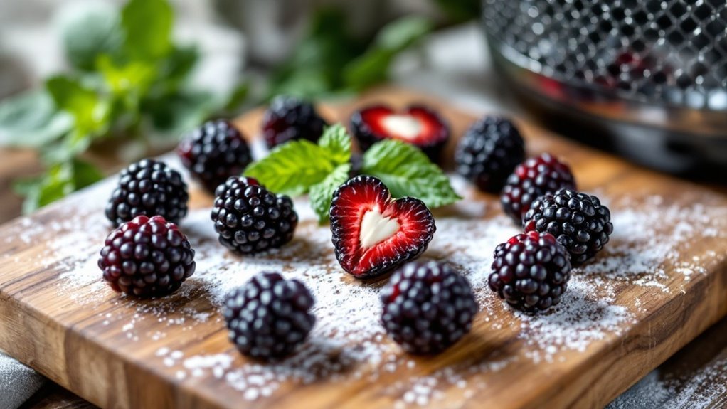 air fryer stuffed blackberries recipe