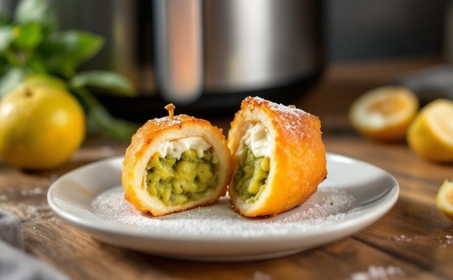 air fryer stuffed feijoa recipe