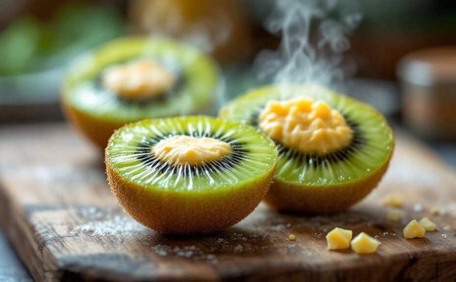 air fryer stuffed kiwi