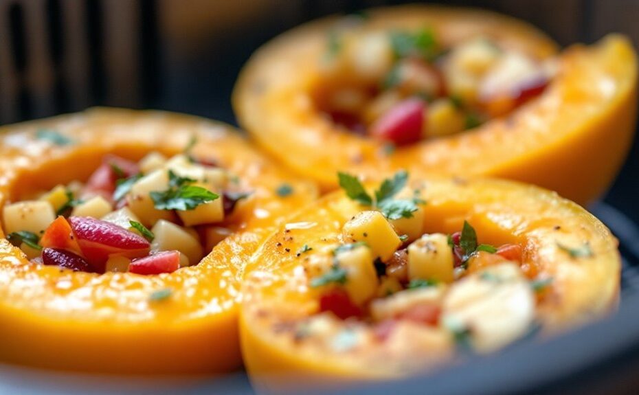 air fryer stuffed melons