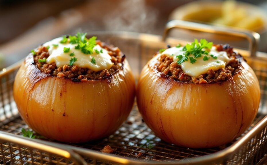 air fryer stuffed onions recipe
