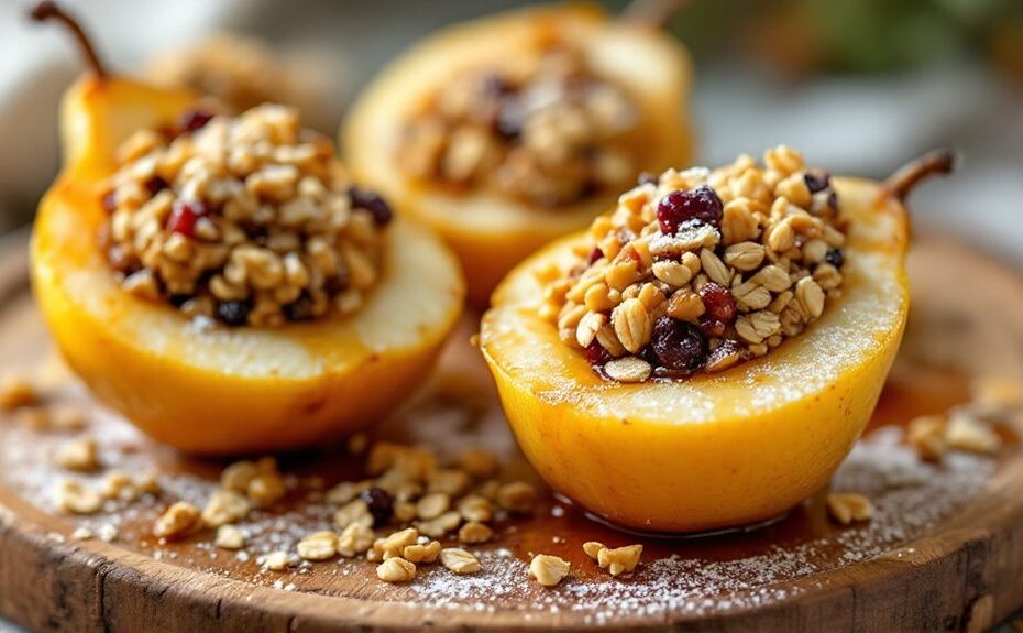 air fryer stuffed pears