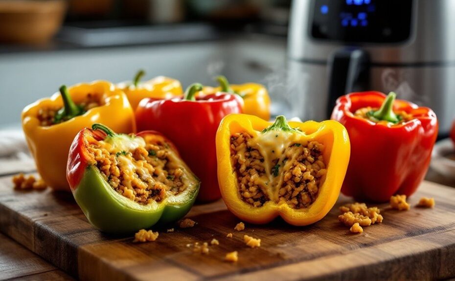 air fryer stuffed peppers