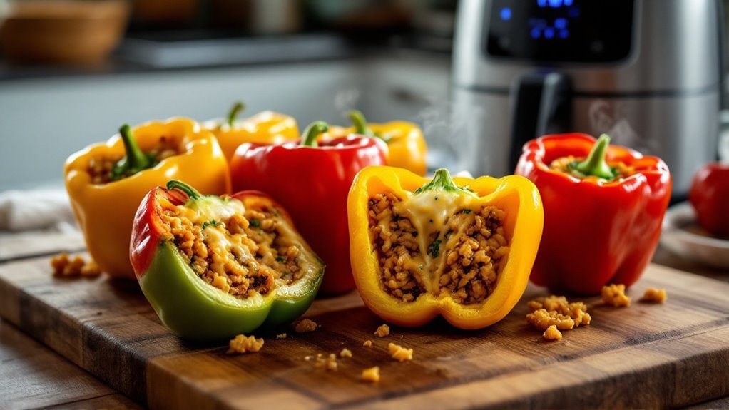 air fryer stuffed peppers
