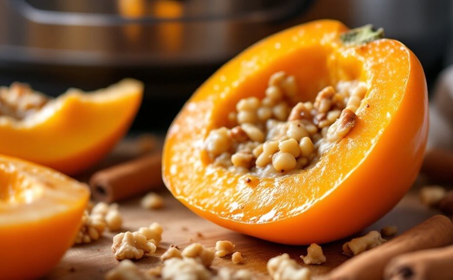 air fryer stuffed persimmons recipe