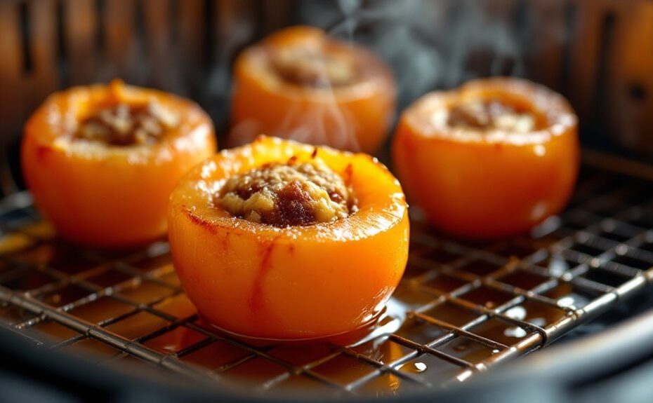 air fryer stuffed plums recipe