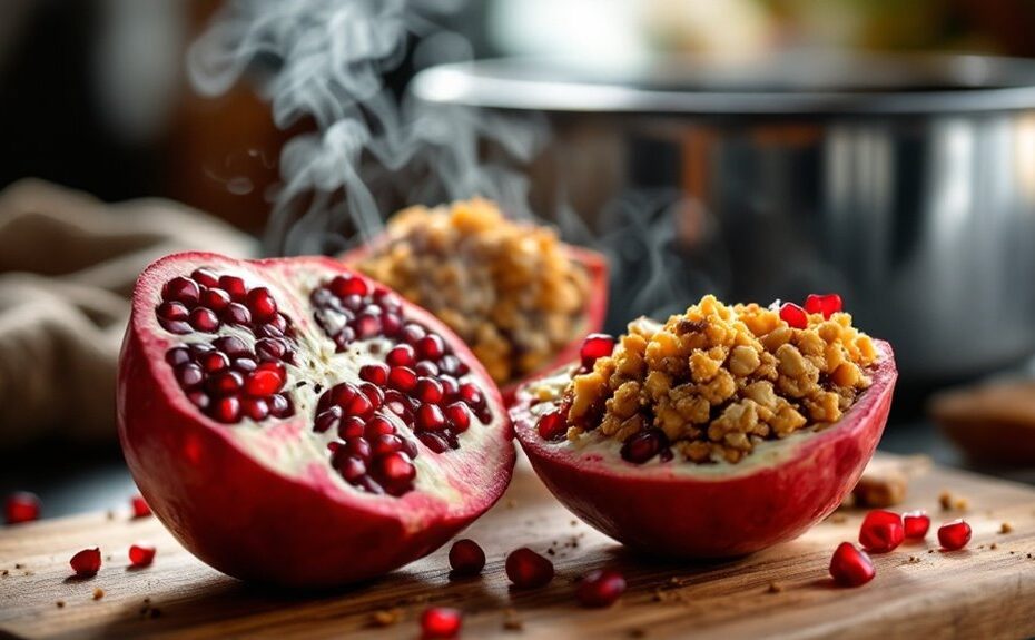 air fryer stuffed pomegranates recipe