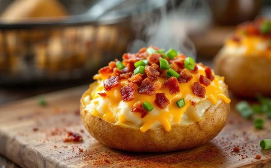 air fryer stuffed potatoes recipe