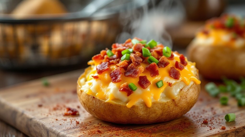 air fryer stuffed potatoes recipe