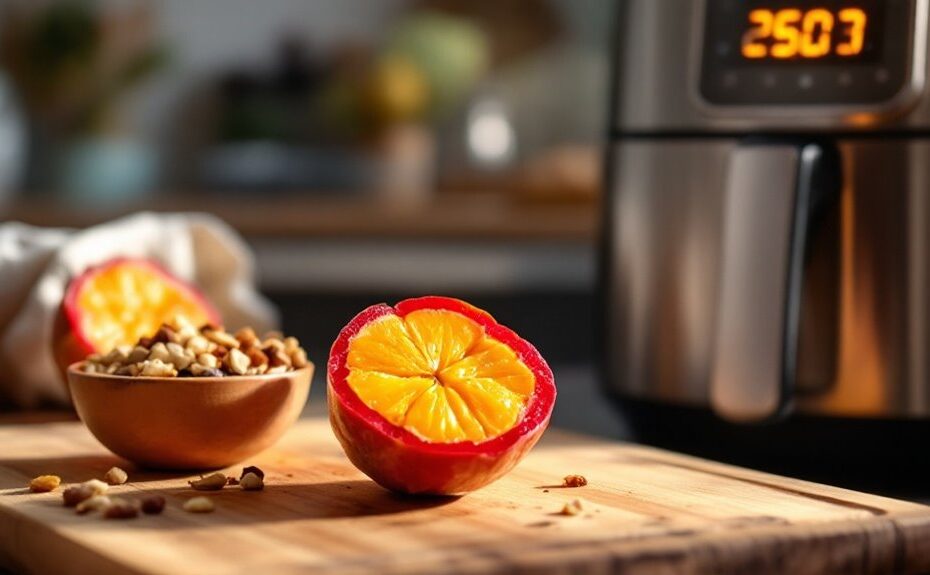 air fryer stuffed red sapote