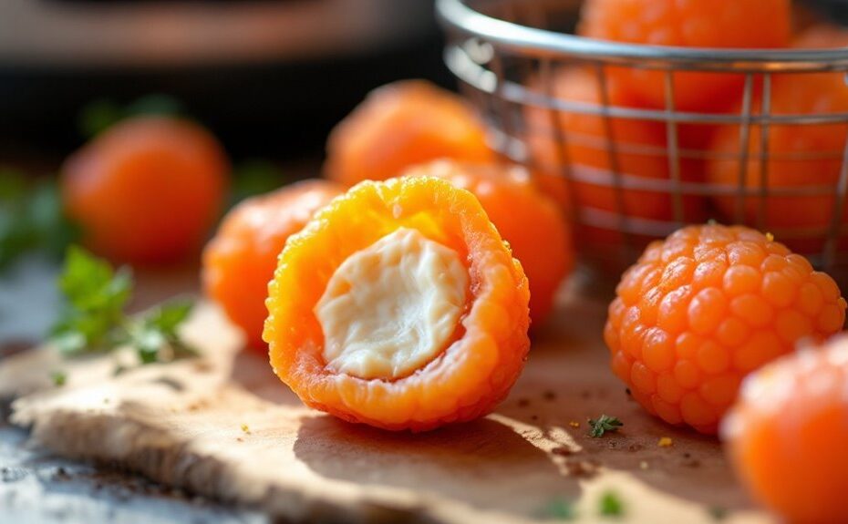 air fryer stuffed salmonberries recipe