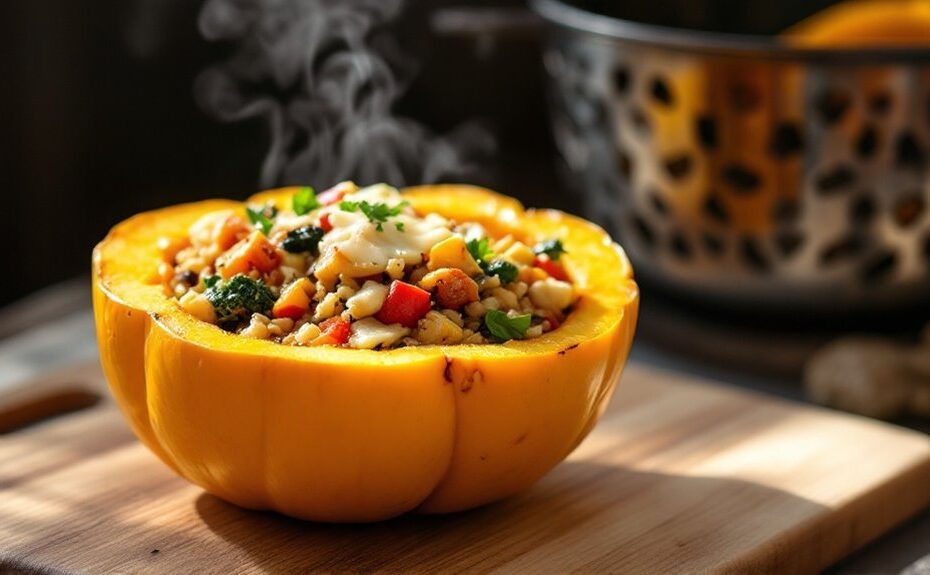 air fryer stuffed squash recipe