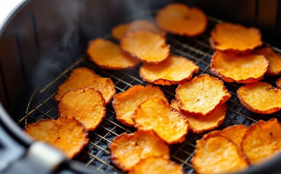 air fryer sweet potato chips