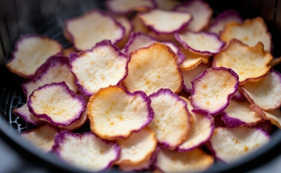 air fryer taro chips