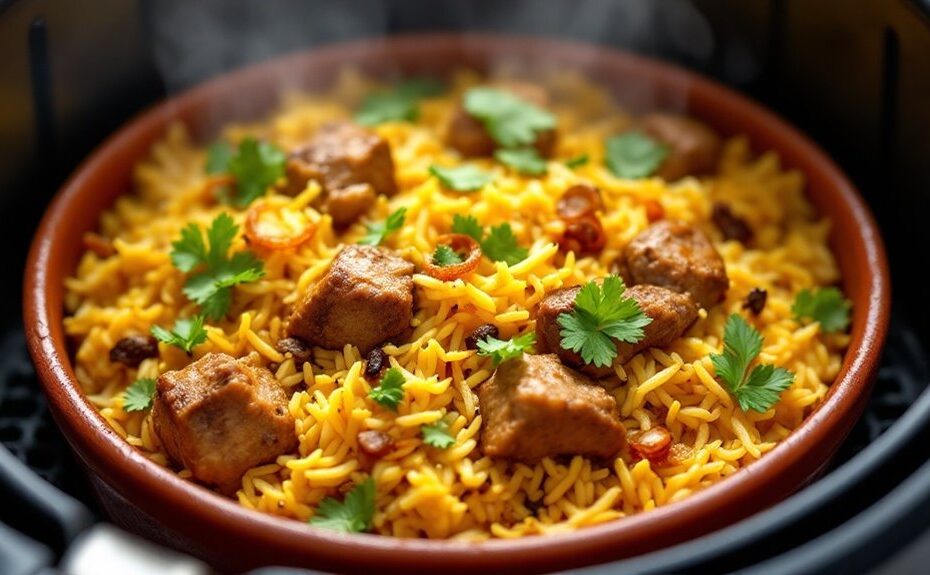 air fryer venison biryani recipe