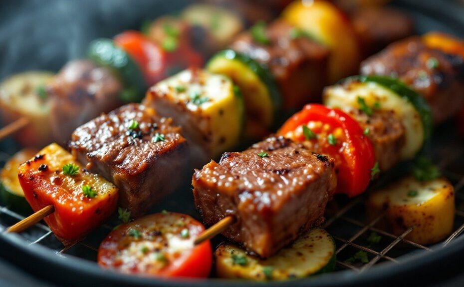 air fryer venison kebabs recipe