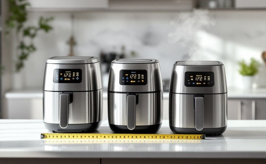 compare air fryer wattage differences
