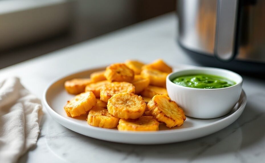 crispy fried plantain slices